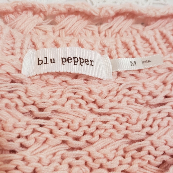 Blu Pepper Sweater, Soft Coral Pink, Sz M - Picture 6 of 8